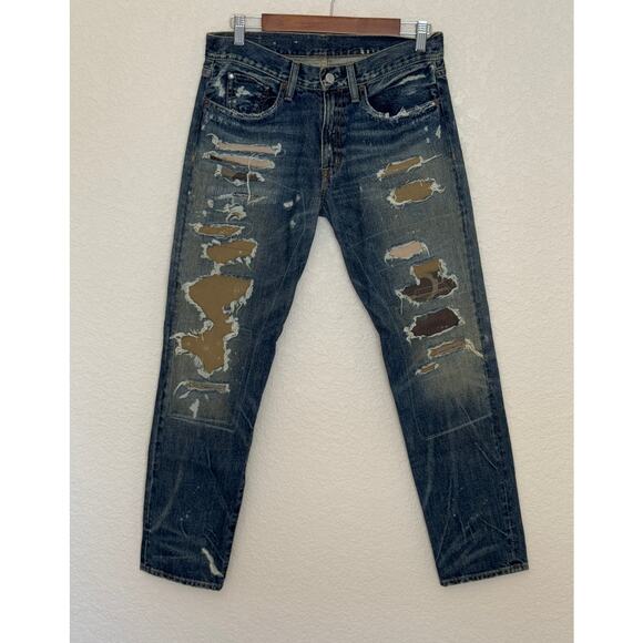Ralph Lauren x Denim Supply Boyfriend Jeans Distressed Camo Vtg Deadstock, 26 - Picture 2 of 16